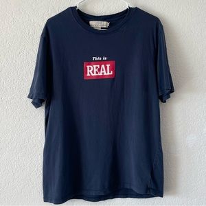 H&M | Men’s Navy Short Sleeve T-Shirt | Size Medium | This is Real